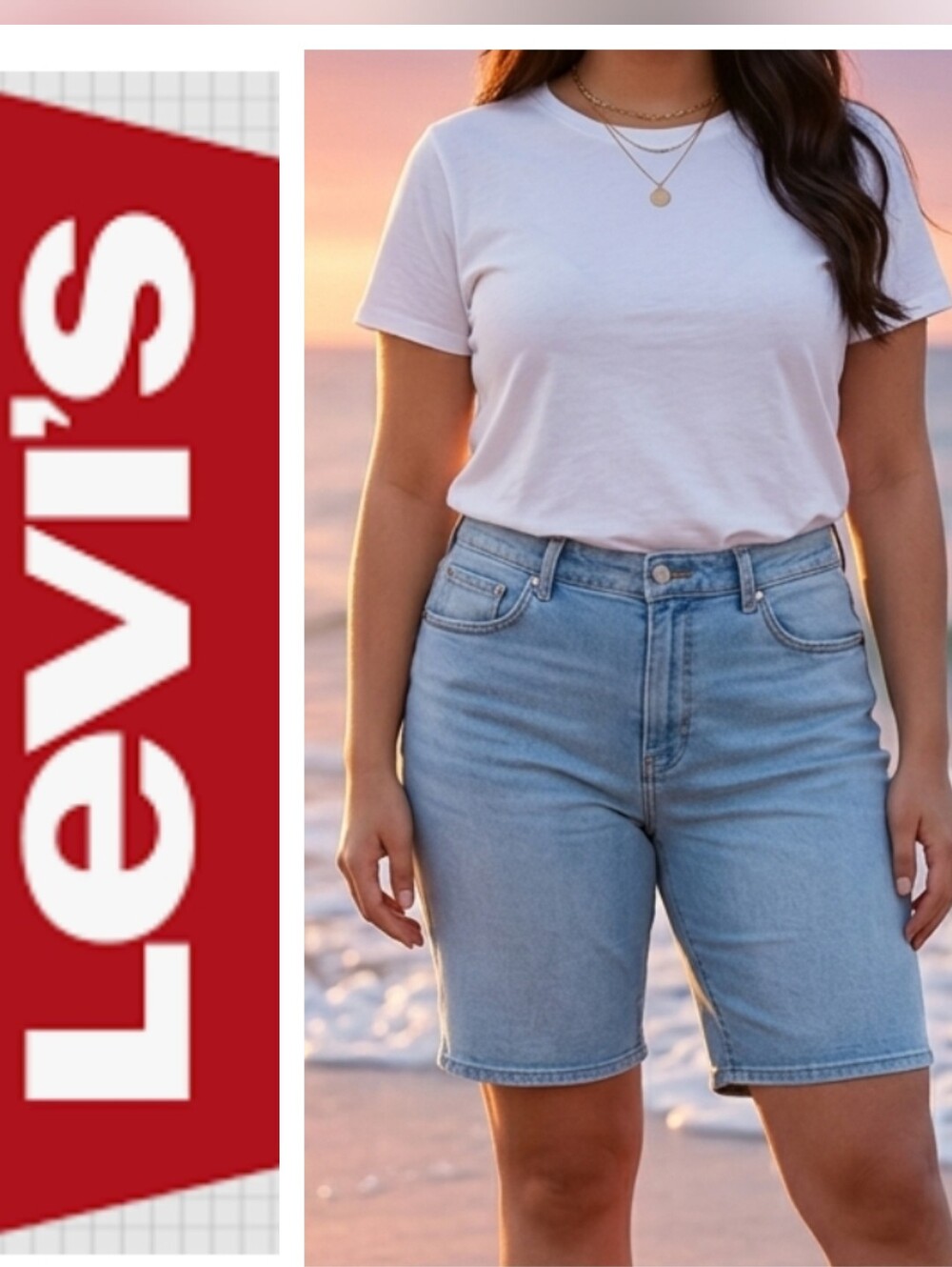 Levis Bermuda Denim Shorts